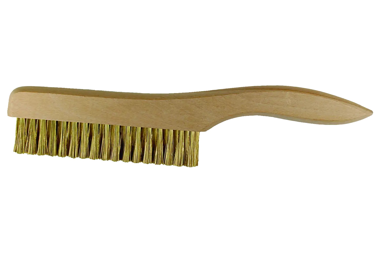 Picture of Pferd Shoe Handle Platers Brush 3 Rows .005 Brass Wire